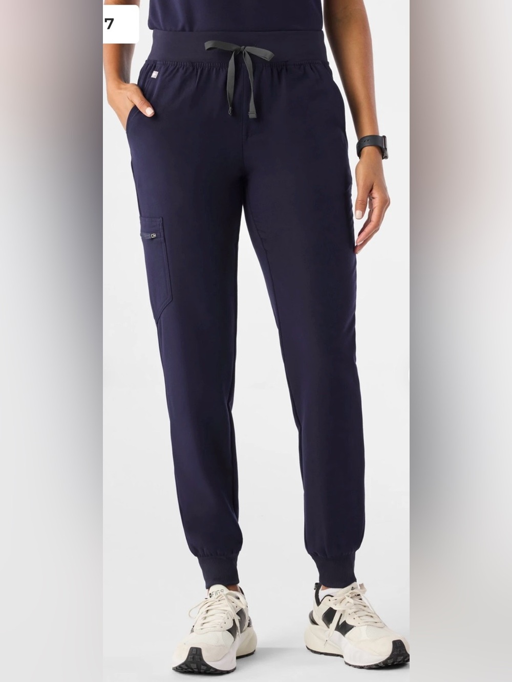 FIGS Women’s Zamora Jogger Scrub Pants Navy Blue Size Small